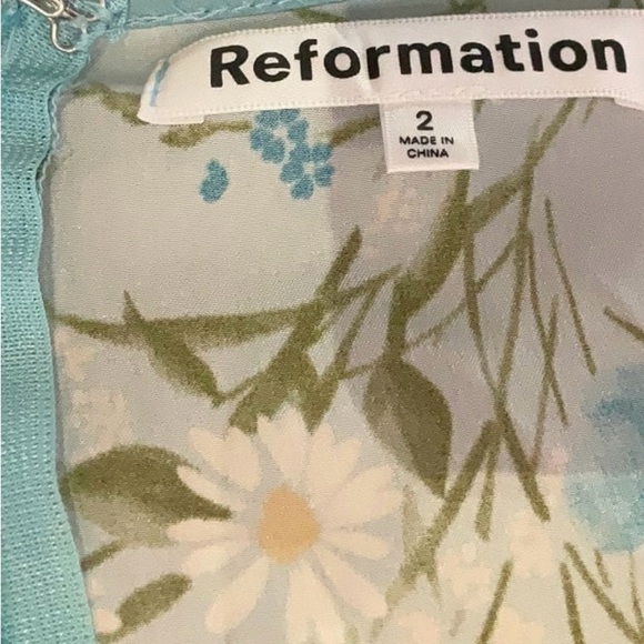 🩵NWOT Reformation Scottie Silk Dress🩵 - Picture 4 of 6